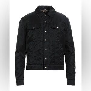 Saint Laurent Black Polymide Trucker Jacket
